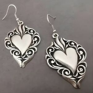 Silver Heart Earrings